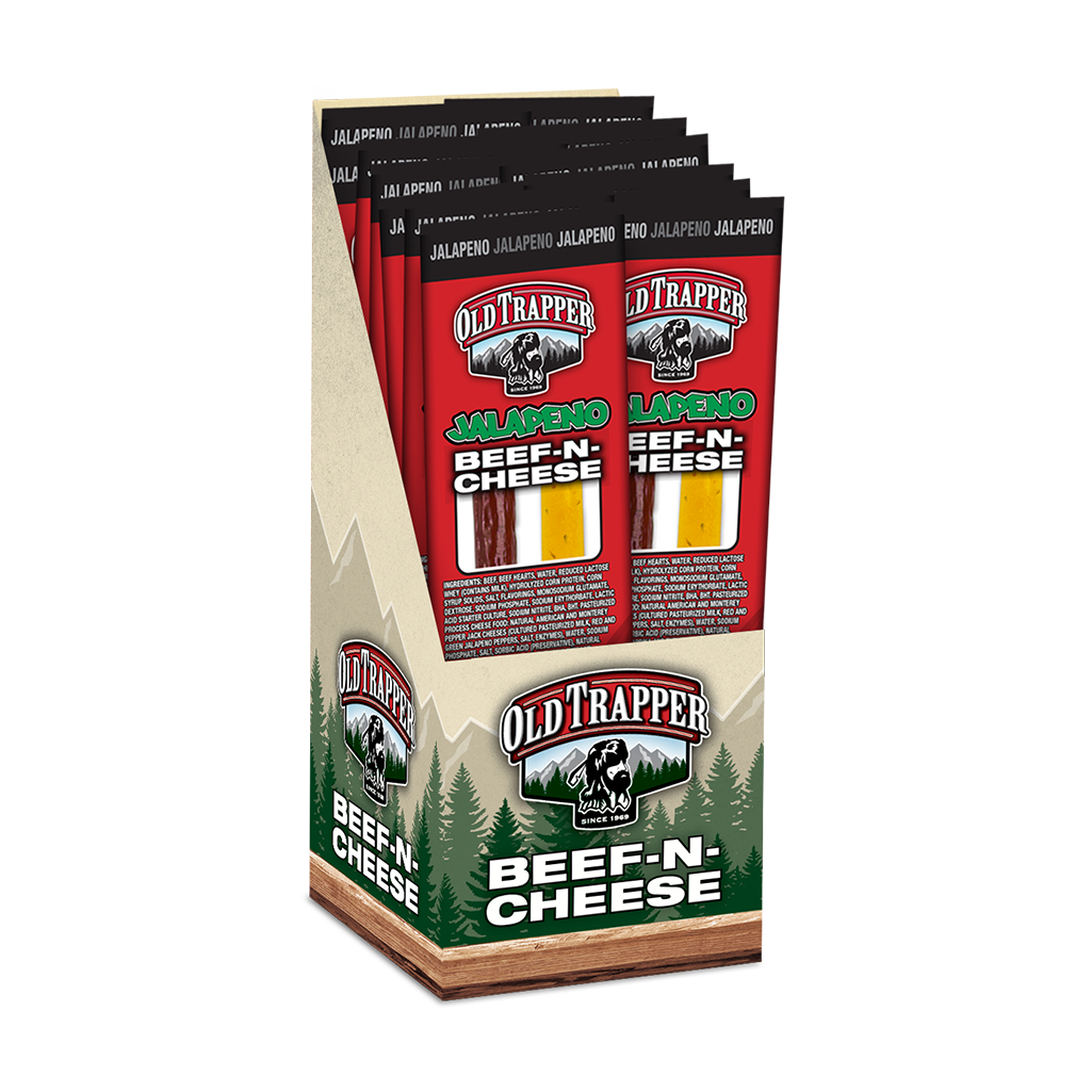 Jalapeno Beef & Cheese Snack Stick | Old Trapper