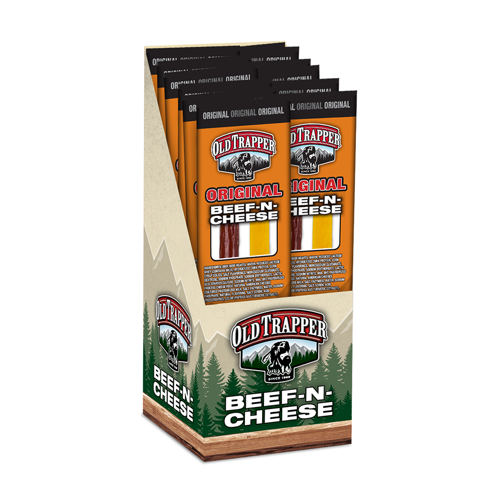 Original Beef & Cheese Snack Stick | Old Trapper