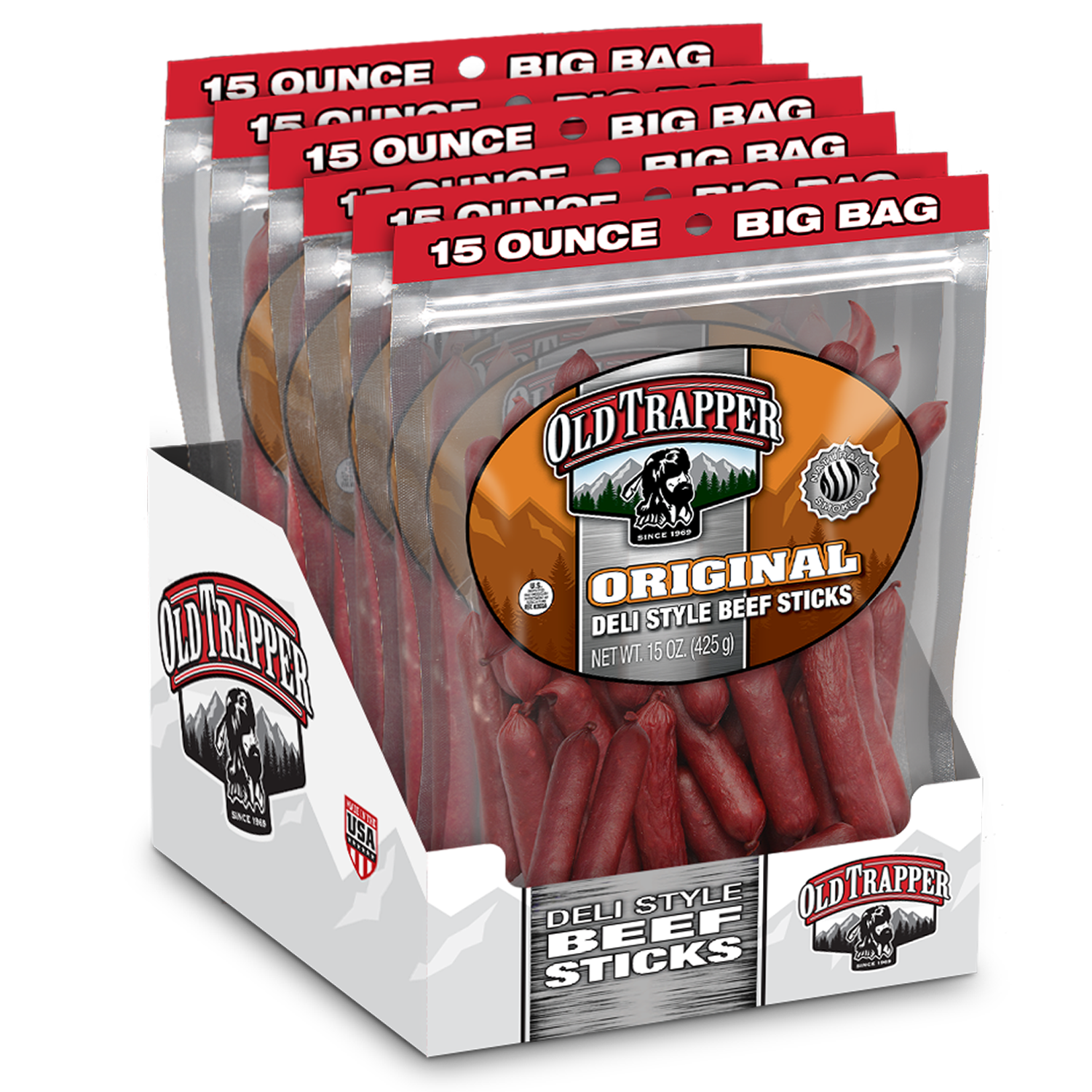 Case of 6 Packages -  Original Deli Style Beef Sticks