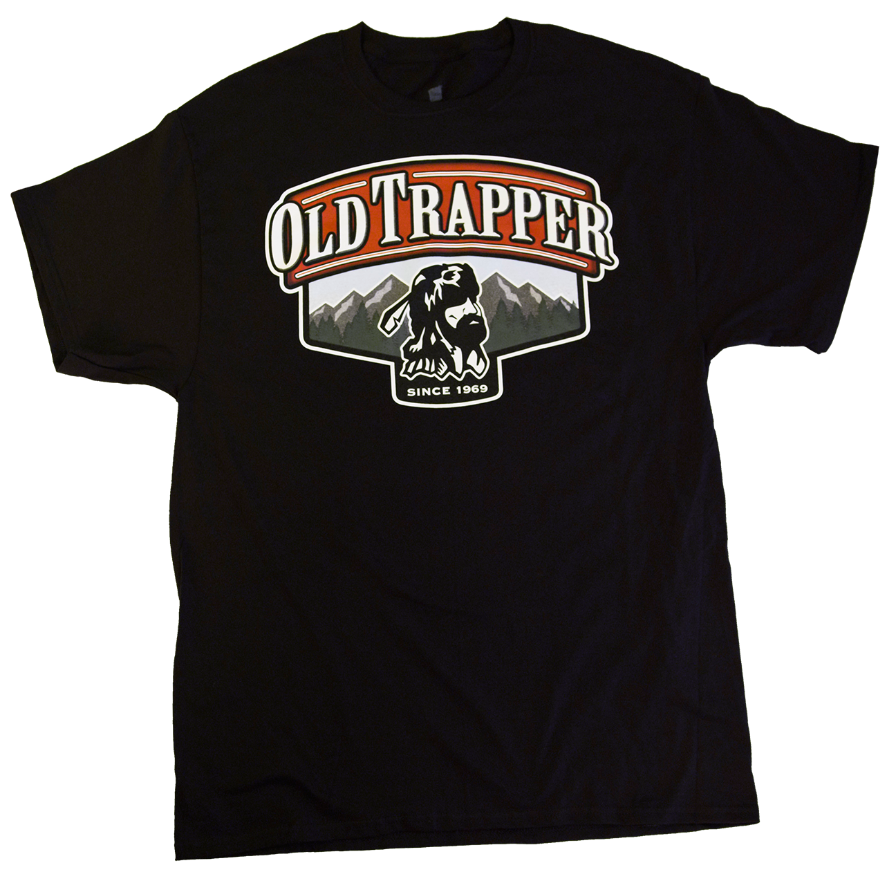 Old Trapper Beef Jerky Logo T-shirt - Black