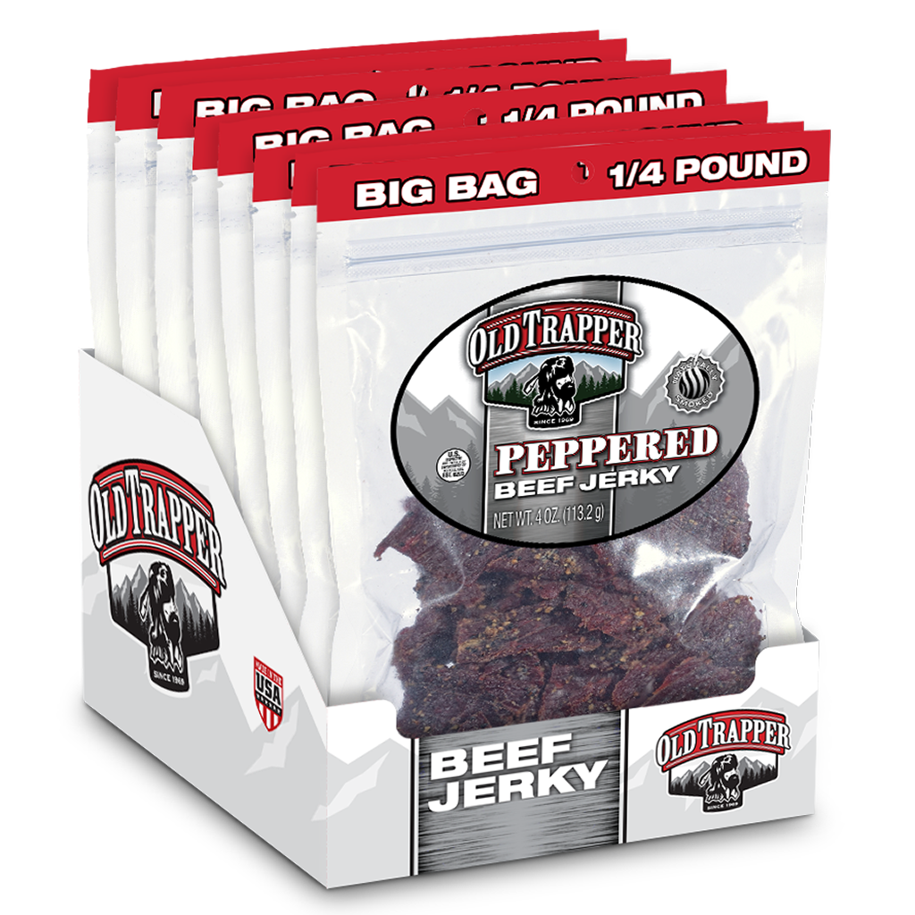 Traditional Style Jerky - Peppered 1/4 lb bag